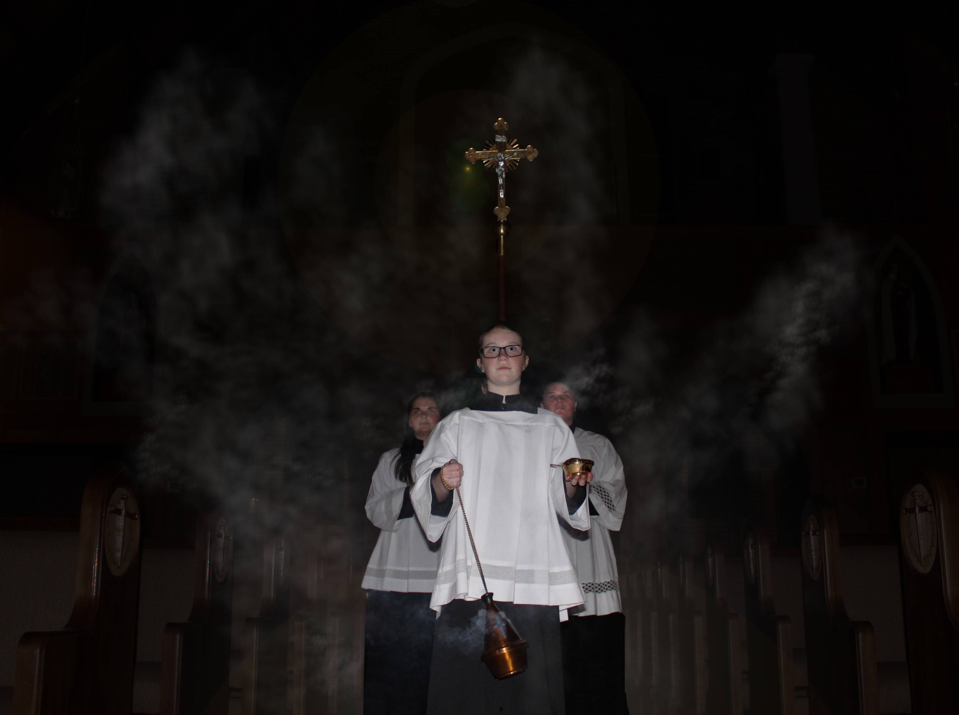 altar servers incense rendered